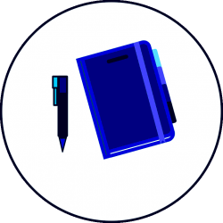 Notebook bleu